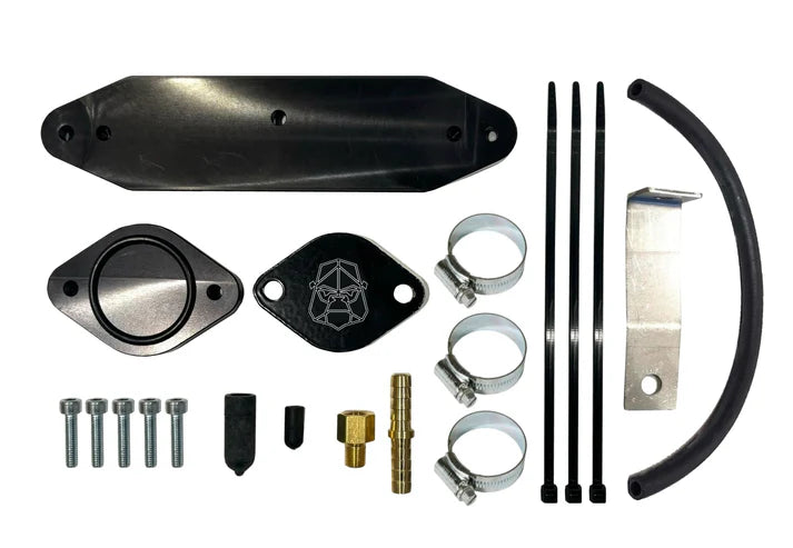 Cooler Upgrade 11-15 6.7L Powerstroke with Coolant Re-Route Hose for Factory Pyro