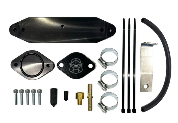 Cooler Upgrade 11-15 6.7L Powerstroke with Coolant Re-Route Hose for Factory Pyro
