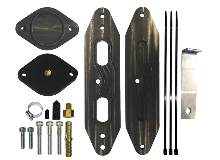 17-19 Powerstroke 6.7L Cooler upgrade kit w/Pass Through plate